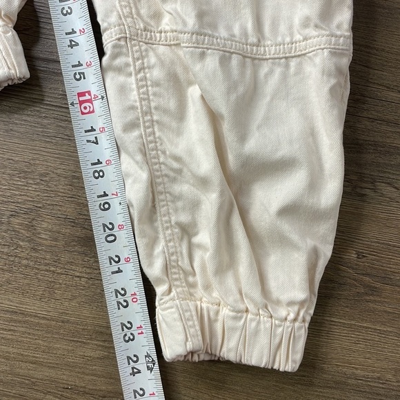 We the Free Women’s Cream High Rise Revival Cotton Denim Joggers, size XS - Picture 12 of 16